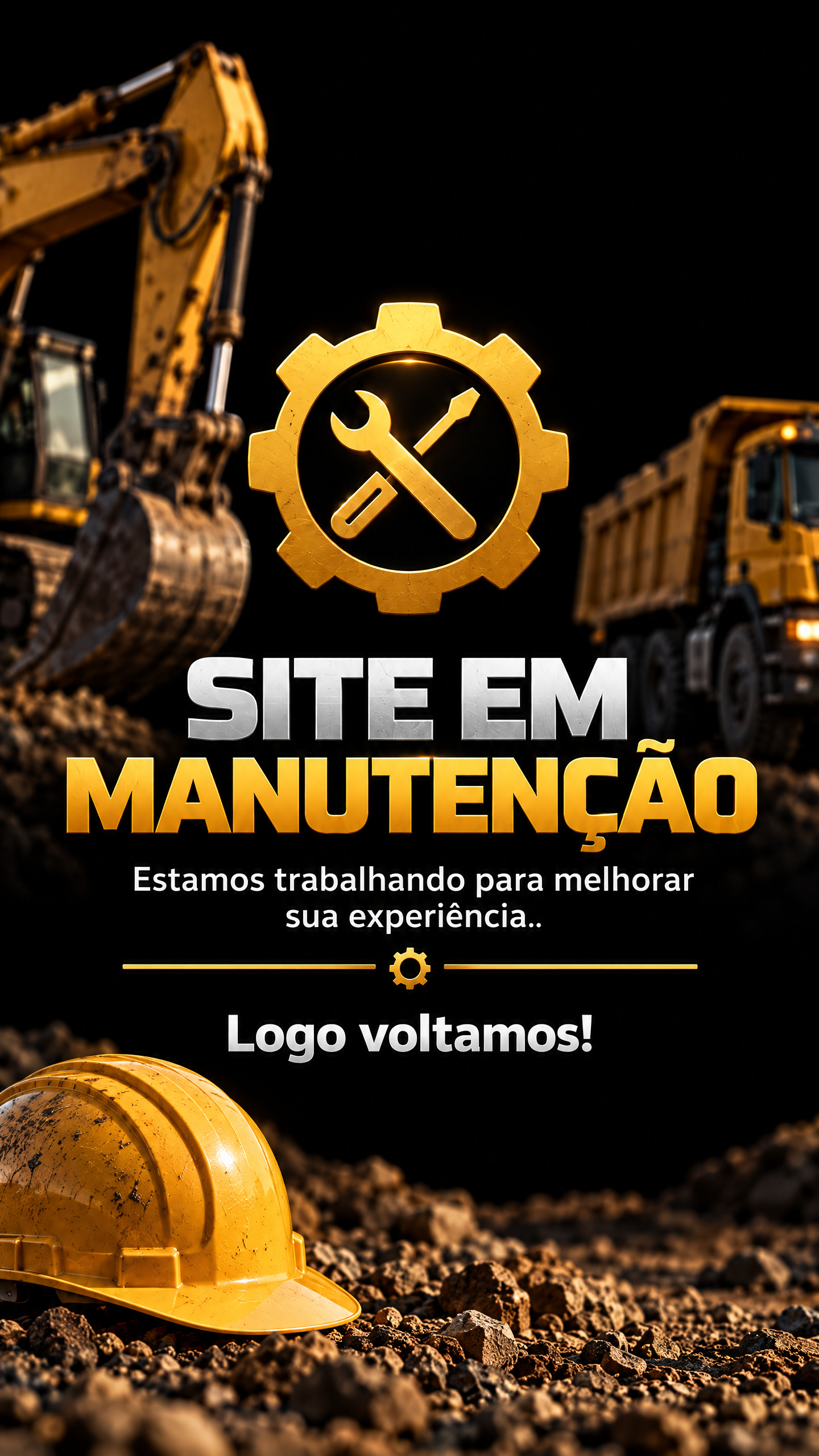 Site em manutenção. Estamos trabalhando para melhorar sua experiência. Logo voltamos!
